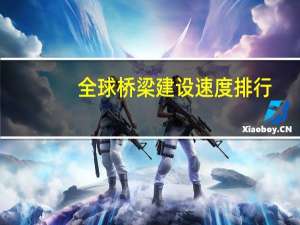 全球桥梁建设速度排行