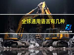 全球通用语言有几种