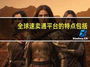 全球速卖通平台的特点包括