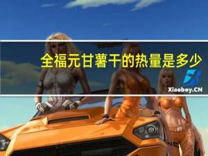 全福元 甘薯干的热量是多少