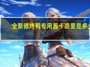 全聚德 烤鸭专用酱卡路里是多少