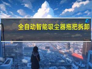 全自动智能吸尘器拖把拆卸（全自动智能吸尘器）