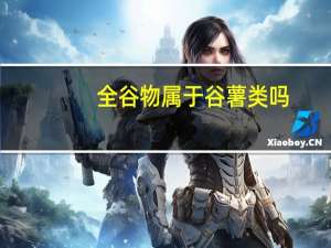 全谷物属于谷薯类吗