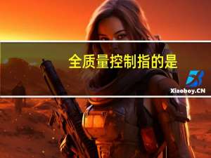全质量控制指的是