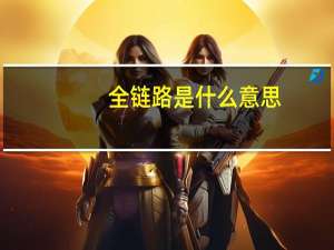 全链路是什么意思