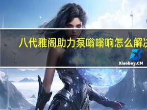 八代雅阁助力泵嗡嗡响怎么解决