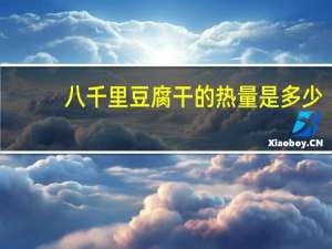 八千里 豆腐干的热量是多少