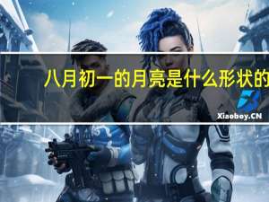 八月初一的月亮是什么形状的