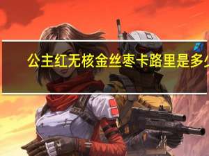 公主红 无核金丝枣卡路里是多少