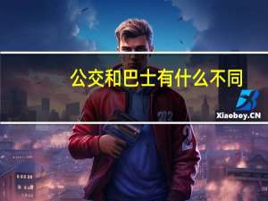 公交和巴士有什么不同