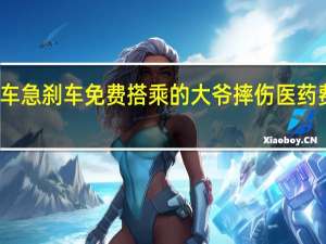 公交车急刹车免费搭乘的大爷摔伤医药费由谁承担