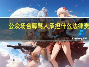 公众场合辱骂人承担什么法律责任