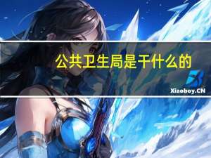 公共卫生局是干什么的