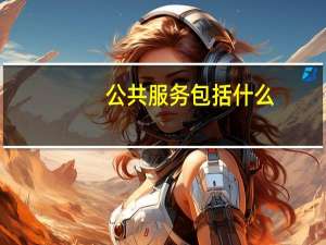 公共服务包括什么