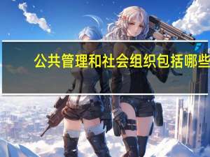 公共管理和社会组织包括哪些