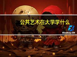 公共艺术在大学学什么
