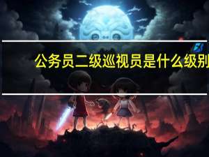 公务员二级巡视员是什么级别