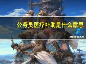 公务员医疗补助是什么意思