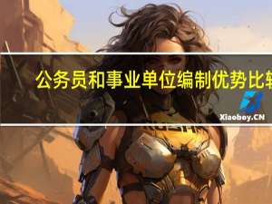 公务员和事业单位编制优势比较