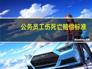 公务员工伤死亡赔偿标准
