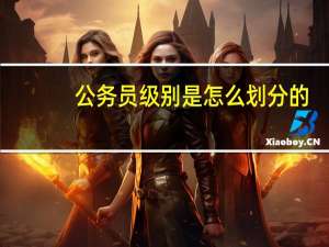 公务员级别是怎么划分的