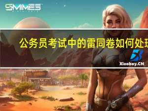 公务员考试中的雷同卷如何处理