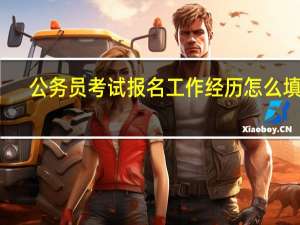 公务员考试报名工作经历怎么填写