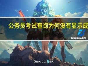 公務員考試查詢為何沒有顯示成績（公務員考試查詢）