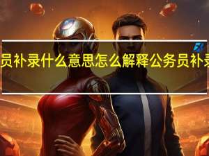 公务员补录什么意思怎么解释 公务员补录什么意思