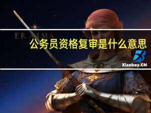 公务员资格复审是什么意思