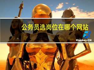 公务员选岗位在哪个网站
