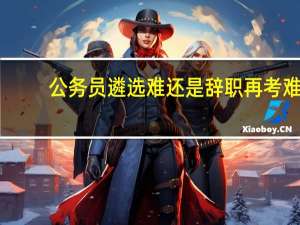 公务员遴选难还是辞职再考难