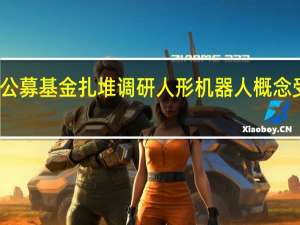公募基金扎堆调研人形机器人概念受关注