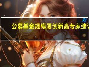公募基金规模屡创新高专家建议：缓解“基金赚钱基民不赚钱”的行业发展难题