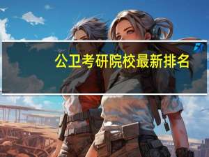 公卫考研院校最新排名