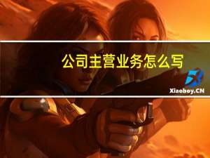 公司主营业务怎么写