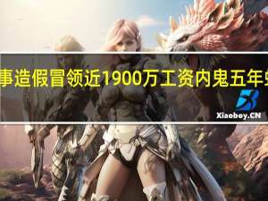 公司人事造假冒领近1900万工资 内鬼五年蛀空企业财库