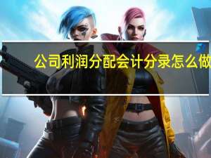 公司利润分配会计分录怎么做