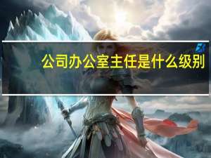 公司办公室主任是什么级别