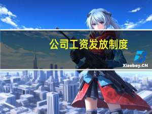 公司工资发放制度（工资管理制度）