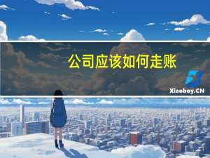 公司应该如何走账
