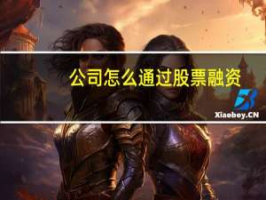 公司怎么通过股票融资