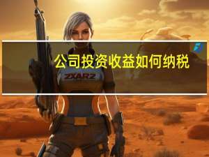 公司投资收益如何纳税