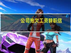 公司拖欠工资辞职信