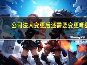 公司法人变更后还需要变更哪些（公司法人变更后还需要变更什么）