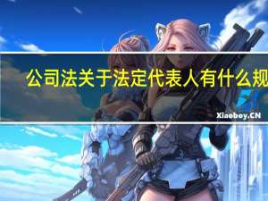 公司法关于法定代表人有什么规定
