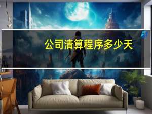 公司清算程序多少天