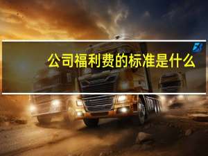 公司福利费的标准是什么