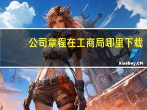 公司章程在工商局哪里下载