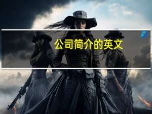 公司简介的英文